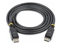StarTech.com Câble certifié DisplayPort 1.2 de 2 m avec verrouillage - Cordon DP vers DP avec support HBR2 - M/M - DisplayPort 4K - Câble DisplayPort - DisplayPort (M) pour DisplayPort (M) - 2 m - verrouillé - noir DISPL2M