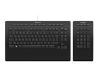 3Dconnexion Keyboard Pro with Numpad - Ensemble de clavier et pavé numérique - USB - QWERTY - International US 3DX-700092
