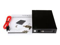 StarTech.com Backplane pour disque dur SAS II / SATA III 6 Gb/s de 2,5" - Rack mobile HDD / SSD avec échange à chaud - Compartiment pour lecteur de support de stockage - 2.5" - noir, argent - pour P/N: SATSASBP425 SATSASBP125