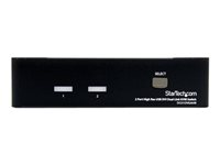 StarTech.com Commutateur KVM 2 ports DVI, USB et audio - Switch KVM DVI Dual Link - 2560 x 1600 - Commutateur écran-clavier-souris/audio/USB - 2 x KVM / audio / USB - 1 utilisateur local - de bureau - pour P/N: IM12D1500P, SVA12M2NEUA, SVA12M5NA, USBDVI4N1A10, USBDVI4N1A6 SV231DVIUAHR