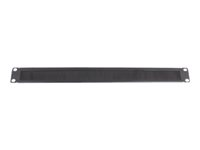 Uniformatic - Panneau de gestion de câbles pour rack (horizontal) avec brosse - noir laqué - 1U 27125