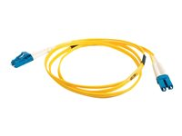 C2G LC-LC 9/125 OS1 Duplex Singlemode PVC Fiber Optic Cable (LSZH) - Cordon de raccordement - mode unique LC (M) pour mode unique LC (M) - 7 m - fibre optique - 9 / 125 micromètres - OS1 - sans halogène - jaune 85608