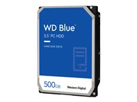 WD Blue - Disque dur - 500 Go - interne - 3.5" - SATA 6Gb/s - 5400 tours/min - mémoire tampon : 64 Mo WD5000AZRZ