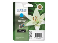 Epson T0592 - 13 ml - cyan - original - blister - cartouche d'encre - pour Stylus Photo R2400 C13T05924010