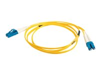 C2G LC-LC 9/125 OS1 Duplex Singlemode PVC Fiber Optic Cable (LSZH) - Cordon de raccordement - mode unique LC (M) pour mode unique LC (M) - 20 m - fibre optique - duplex - 9 / 125 micromètres - OS1 - sans halogène - jaune 85611