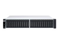 QNAP ES2486dc - Serveur NAS - 24 Baies - rack-montable - SAS 12Gb/s - RAID RAID 0, 1, 5, 6, 10, 50, JBOD, 60, RAID TP - RAM 128 Go - Gigabit Ethernet / 10 Gigabit Ethernet - iSCSI support - 2U ES2486DC-2142IT-128G