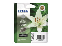 Epson T0597 - 13 ml - noir clair - originale - blister - cartouche d'encre - pour Stylus Photo R2400 C13T05974010