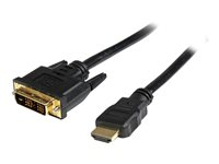 StarTech.com Câble HDMI vers DVI-D de 1 m - M/M - Câble adaptateur - HDMI mâle pour DVI-D mâle - 1 m - blindé - noir HDDVIMM1M