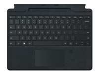 Microsoft Surface Pro Signature Keyboard with Fingerprint Reader - Clavier - avec pavé tactile, accéléromètre, plateau de rangement et de chargement du Surface Slim Pen 2 - noir - pour Surface Pro 8, Pro X 8XF-00004