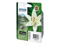 Epson T0595 - 13 ml - cyan clair - original - blister - cartouche d'encre - pour Stylus Photo R2400 C13T05954010