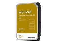 WD Gold WD221KRYZ - Disque dur - Enterprise - 22 To - interne - 3.5" - SATA 6Gb/s - 7200 tours/min - mémoire tampon : 512 Mo WD221KRYZ