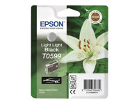Epson T0599 - 13 ml - noir clair - original - blister - cartouche d'encre - pour Stylus Photo R2400 C13T05994010