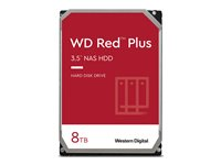 WD Red Plus WD80EFPX - Disque dur - 8 To - interne - 3.5" - SATA 6Gb/s - 5640 tours/min - mémoire tampon : 256 Mo WD80EFPX