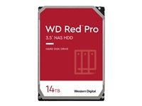 WD Red Pro WD142KFGX - Disque dur - 14 To - interne - 3.5" - SATA 6Gb/s - 7200 tours/min - mémoire tampon : 512 Mo WD142KFGX