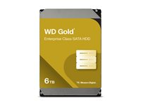 WD Gold WD6004FRYZ - Disque dur - Enterprise - 6 To - interne - 3.5" - SATA 6Gb/s - 7200 tours/min - mémoire tampon : 256 Mo WD6004FRYZ