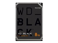 WD Black WDBSLA0080HNC - Disque dur - 8 To - interne - 3.5" - SATA 6Gb/s - 7200 tours/min - mémoire tampon : 256 Mo WDBSLA0080HNC-WRSN