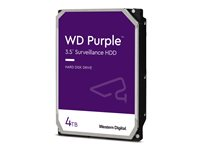 WD Purple WD43PURZ - Disque dur - 4 To - surveillance - interne - 3.5" - SATA 6Gb/s - 5400 tours/min - mémoire tampon : 256 Mo WD43PURZ
