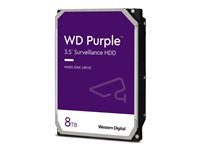 WD Purple WD85PURZ - Disque dur - 8 To - interne - 3.5" - SATA 6Gb/s - 5640 tours/min - mémoire tampon : 256 Mo WD85PURZ