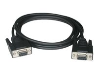 C2G - Câble de modem nul - DB-9 (F) pour DB-9 (F) - 1 m - vis moletées - noir 81417
