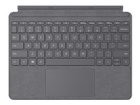 Microsoft Surface Go Type Cover - Clavier - avec trackpad, accéléromètre - rétroéclairé - Français - charbon de bois léger - pour Surface Go, Go 2 KCS-00129