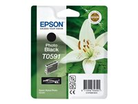 Epson T0591 - 13 ml - photo noire - original - blister - cartouche d'encre - pour Stylus Photo R2400 C13T05914010