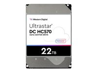 WD Ultrastar DC HC570 - Disque dur - 22 To - interne - 3.5" - SATA 6Gb/s - 7200 tours/min - mémoire tampon : 512 Mo - pour Intel Next Unit of Computing 13 Extreme Kit - NUC13RNGi7 0F48155