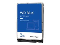 WD Blue WD20SPZX - Disque dur - 2 To - interne - 2.5" - SATA 6Gb/s - 5400 tours/min - mémoire tampon : 128 Mo - pour Intel Next Unit of Computing 13 WD20SPZX