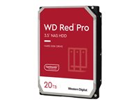 WD Red Pro WD201KFGX - Disque dur - 20 To - interne - 3.5" - SATA 6Gb/s - 7200 tours/min - mémoire tampon : 512 Mo WD201KFGX
