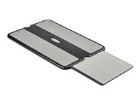 StarTech.com Lap Desk - For 13" / 15" Laptops - Portable Notebook Lap Pad - Retractable Mouse Pad - Anti-Slip Heat-Guard Surface (NTBKPAD) - Protège-portable - 13" - 15" - gris, noir NTBKPAD