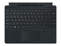 Microsoft Surface Pro Signature Keyboard with Fingerprint Reader - Clavier - avec pavé tactile, accéléromètre, plateau de rangement et de chargement du Surface Slim Pen 2 - AZERTY - Français - noir - commercial - pour Surface Pro 8 8XG-00004