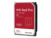 WD Red Pro WD221KFGX - Disque dur - 22 To - interne - 3.5" - SATA 6Gb/s - 7200 tours/min - mémoire tampon : 512 Mo WD221KFGX