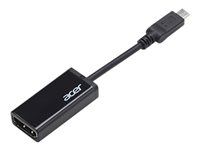 Acer - Adaptateur vidéo externe - USB-C - VGA - noir - pour Chromebook 51X, ConceptD 3 Ezel, Extensa 15, Swift 3 Pro Series, TravelMate Spin B3 NP.CAB1A.011