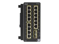 Cisco Catalyst - Module d'extension - Gigabit Ethernet x 14 + SFP (mini-GBIC) x 2 - pour Catalyst IE3300 Rugged Series IEM-3300-14T2S=